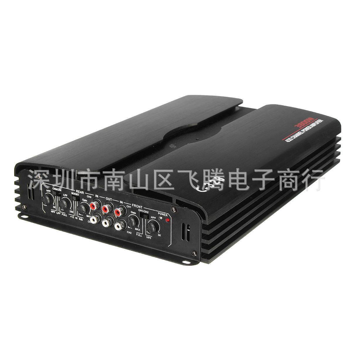 汽车12v音响双声道功放发烧4声道车载四路功放HIFI音质