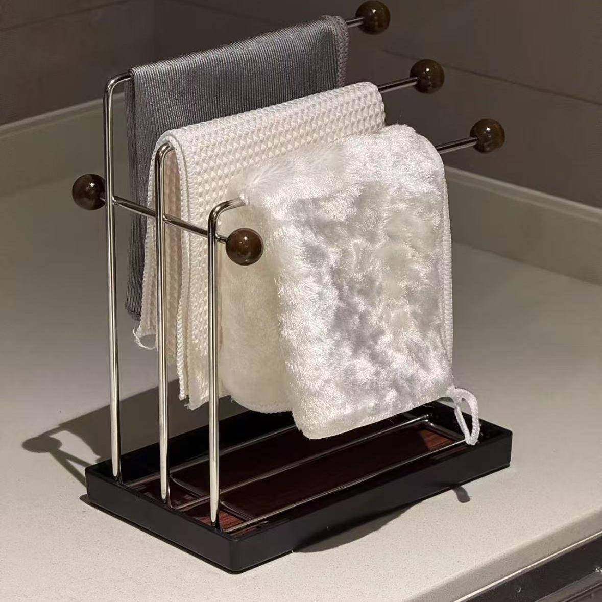 中古风抹布沥水架创意高颜值毛巾置物架厨房洗碗池台面家用收纳架,工业油品/胶粘/化学/实验室用品,其他实验室设备,淘宝优惠券,粉丝福利购,淘宝优惠卷