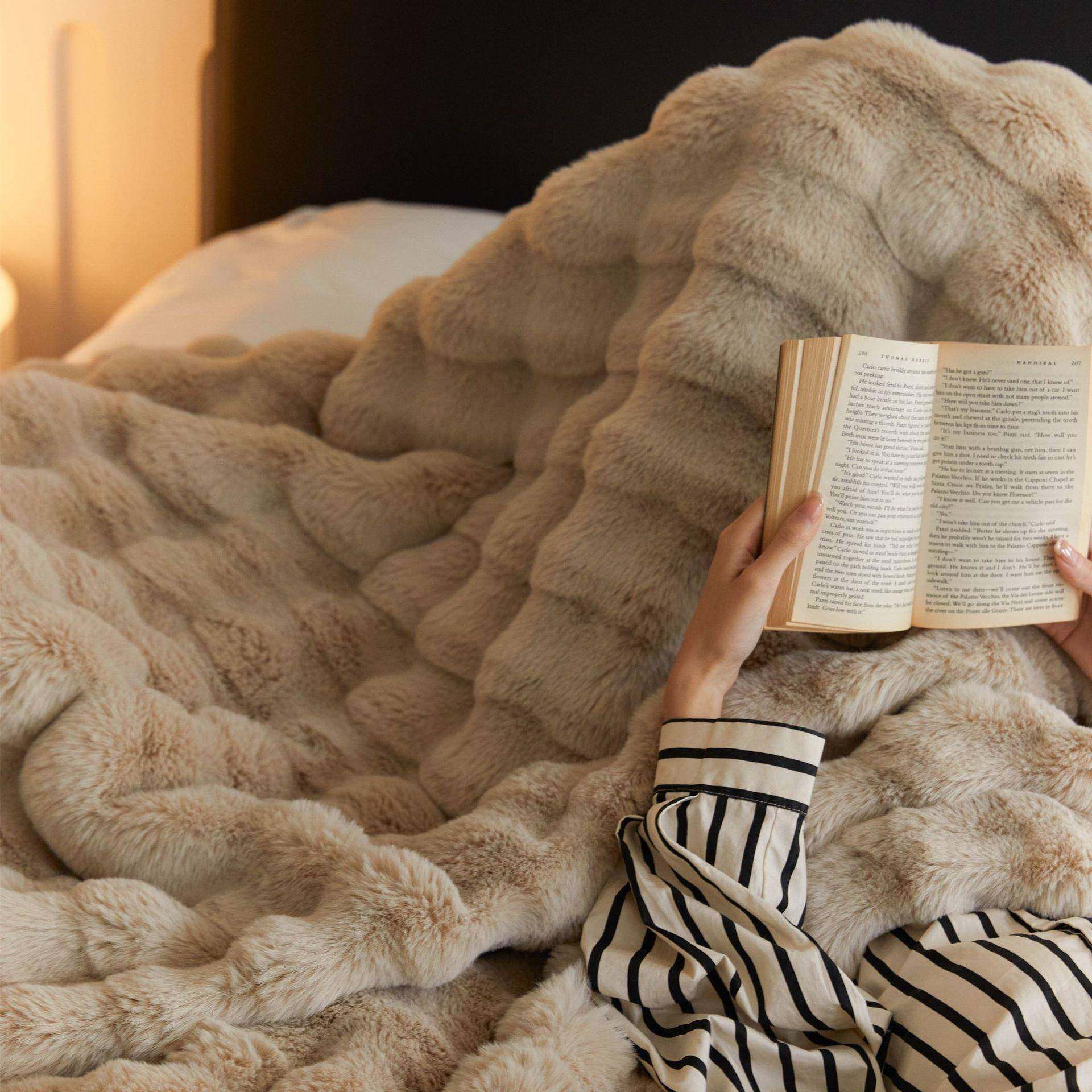 轻奢高级托斯卡纳兔毛短绒休闲盖毯沙发毯柔软毛毯保暖绒毯卧室毯,农用物资,其他肥料,淘宝优惠券,粉丝福利购,淘宝优惠卷