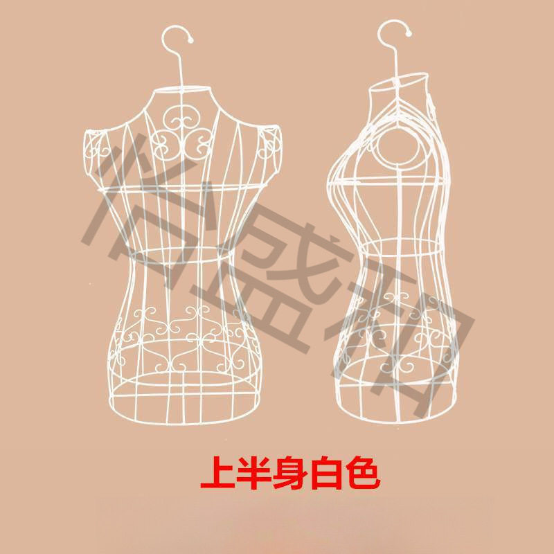 摆摊铁艺人形模特架女镂空韩式悬挂半身欧式人台穿衣道具衣服