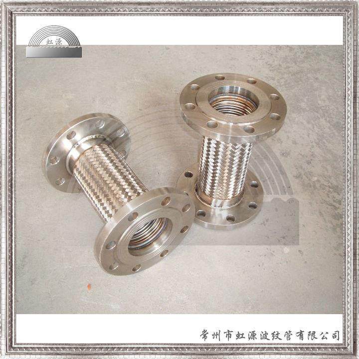 法兰连接式金属软管不锈钢波纹管大口径大型管道软接头泵接头