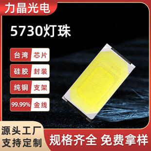 5730LED灯珠白光0.5W三安芯片正白冷白光高亮5730白灯led灯珠贴片