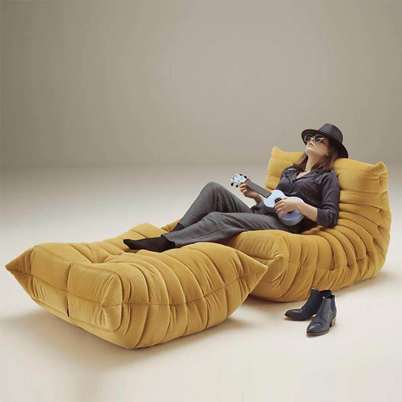 懒人沙发TOGO毛毛虫双人客厅阳台简约设计师落地单人休闲沙发躺椅