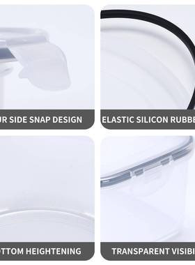 塑料透干明密封13套保鲜盒杂粮罐翻盖货储物冰箱藏水果件收冷OIP