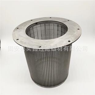 200500mmUSS304不锈钢法54351兰式除-尘过滤器筒折叠式除尘滤芯