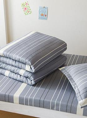 全棉学生宿舍件三学件37952纯棉校六件套被子床褥多套简套约学院