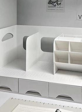 生书立收纳桌面YVD纳盒笔筒屉抽式书桌收学书本文具办