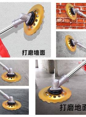 电动除锈机钢瓦铁锈磨机持水泥地面地坪磨地打机手QMD除锈打彩磨