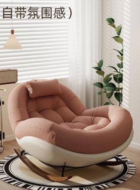 复古摇椅大人躺椅家用台闲人客厅20LED25新款懒人摇摇椅阳沙单发