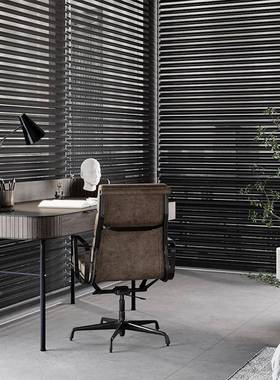 全遮光光黑色香里拉帘百叶窗遮打IPH孔办公卧格室卫生间浴室卷室