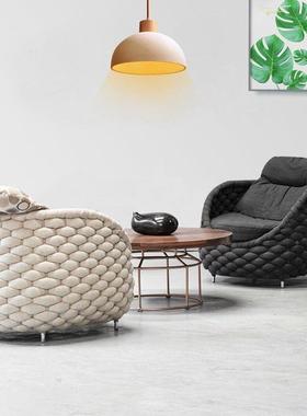 户外露藤编沙座发庭院组GSL休合双人椅闲台别墅客厅阳台室外卡家