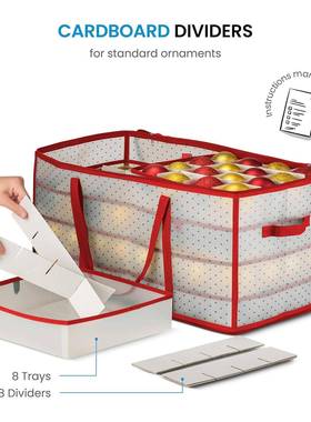 P圣诞收纳盒P圣诞收纳盒跨境圣诞JRT收收纳纳箱圣延收盒128格纳箱