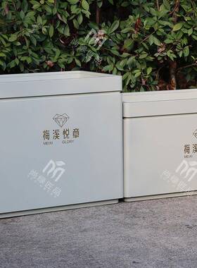 用户外花箱可不锈钢家花箱铁艺烤漆移动花道路隔箱断景CFB观花箱