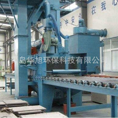 通过式石英石去黄皮抛丸机 石材去黄皮表面粗化抛丸清理机