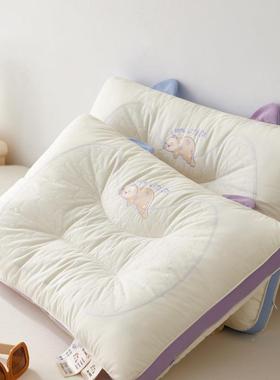 2025新款A类水棉枕头可洗儿童宝QWD宝枕成枕双全面人柔软分区枕