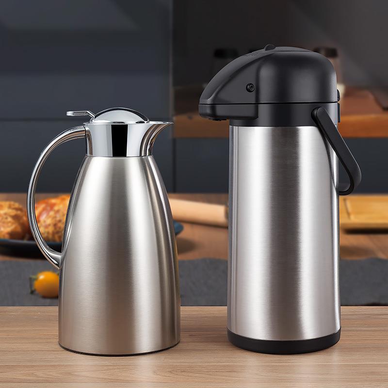 按压式瓶水壶保温瓶暖壶气压式热水大热容量用茶瓶开水瓶42家保温