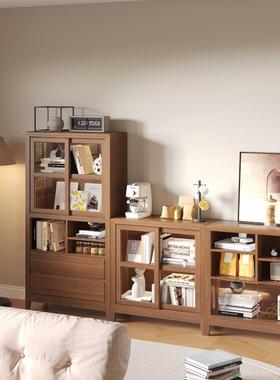 W8沙发靠背柜自由组展示柜DCY后厅背茶水架柜置物客全实木合餐边