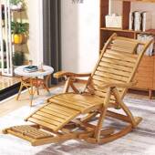 折竹摇叠摇椅躺椅午休人阳台家用大午睡懒休见详情闲人凉椅老人实