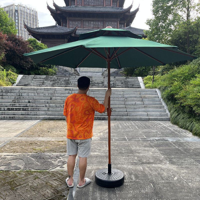 户外遮阳伞注水注沙底座凉感