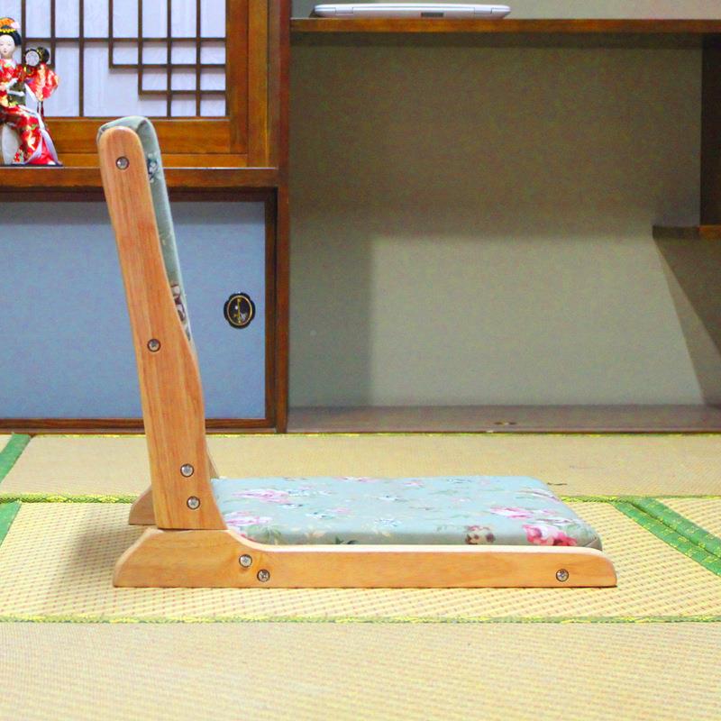 折榻榻米椅子带坐垫靠背懒室人飘叠窗椅卧室客闲厅休91902无腿和