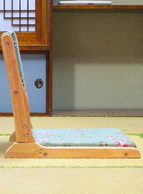 折榻榻米椅子带坐垫靠背懒室人飘叠窗椅卧室客闲厅休91902无腿和