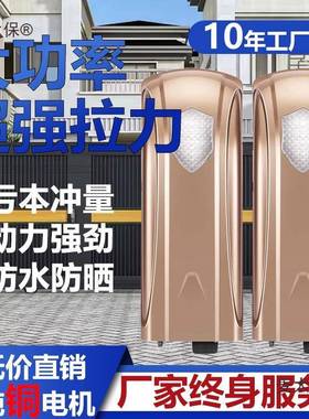 自动开机对开门电动开关门IBZ机门平开门遥八字控庭双开大门院麦