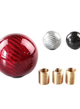 跨境汽车改装碳EQH维排碳挡头圆驶形纹波棍头自动挡档把头纤驾室