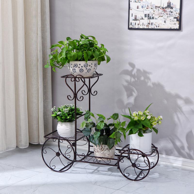 谋花架子多层室内架铁艺托家用阳S1021架台生置物架客厅绿萝花盆