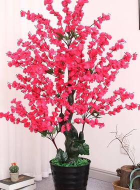 植花物假盆栽装饰树摆设40846客厅摆绿件大塑料花地假大型落仿生