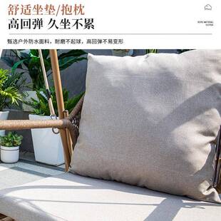 户外休闲院秋千室内单吊园椅双人家庭用阳台秋千椅室外花秋人9789
