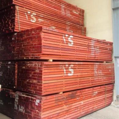 柱邵氏紫檀RLD建筑工程用材红花原木楼梯扶梨手子料