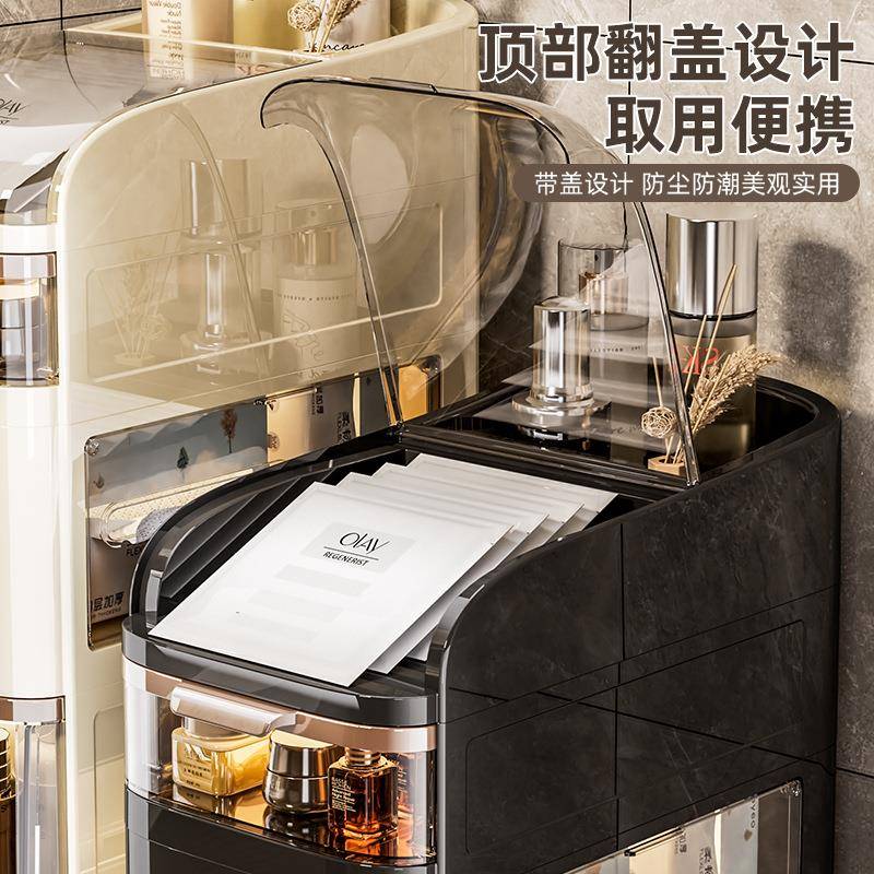 卫生间夹SGL柜可移动厅玩具洗漱收纳柜洗手间厕储所物客边柜置缝