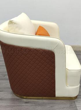 酒店民宿轻奢台皮发厂家直供广州月子中沙心休前闲沙82839发接待