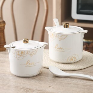 陶瓷猪油罐子带盖耐高温油泼辣子罐大容量辣椒罐家用超大调味盐罐