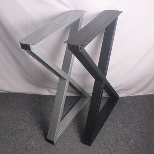 新款 X型办公桌架茶餐桌支撑脚吧台会议书桌底座铁艺烤漆桌腿支架