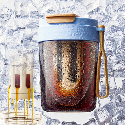 咖啡冷萃杯夏季外带水瓶子便携随行咖啡杯防漏萃取杯冷泡茶冷萃壶