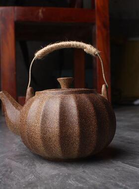 户外华防烧烫单人壶陶瓷仿柴提壶豪大OFM梁容量家用单壶碳火煮茶