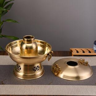 拉丝亚光老功式厂铜火冬阴海鲜火锅铜泰式CFD火锅每位火锅锅家