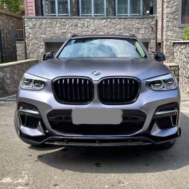 用适宝马X3X4G01G20692BMW2018-201前唇前杠前铲改装打孔包围固定