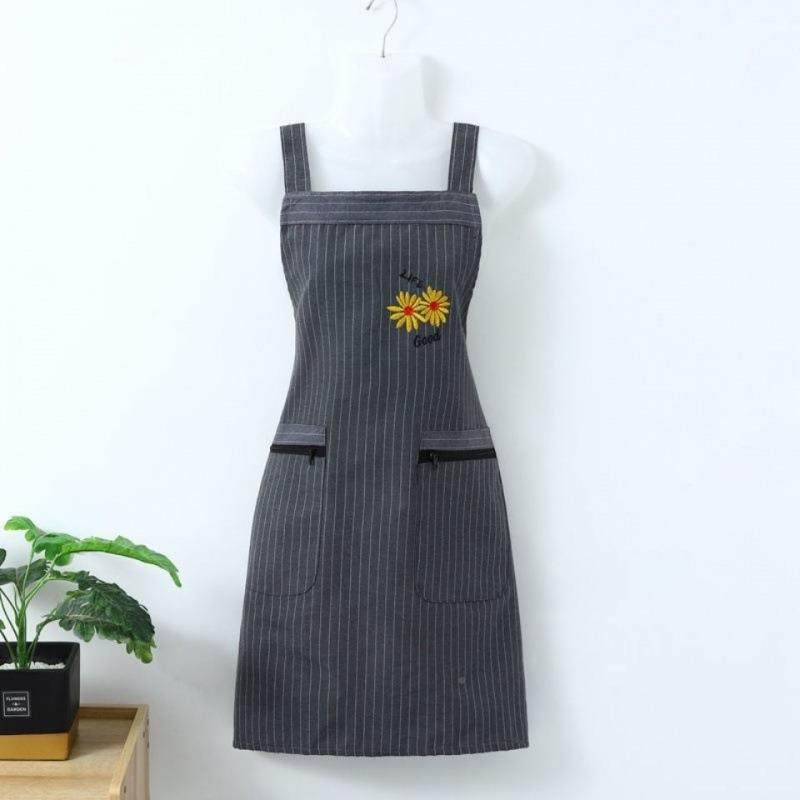 围裙袖套款时背带女棉布透气可爱尚厨房家洋用防新污上班气KEP工,家庭/个人清洁工具,围裙套装,淘宝优惠券,粉丝福利购,淘宝优惠卷