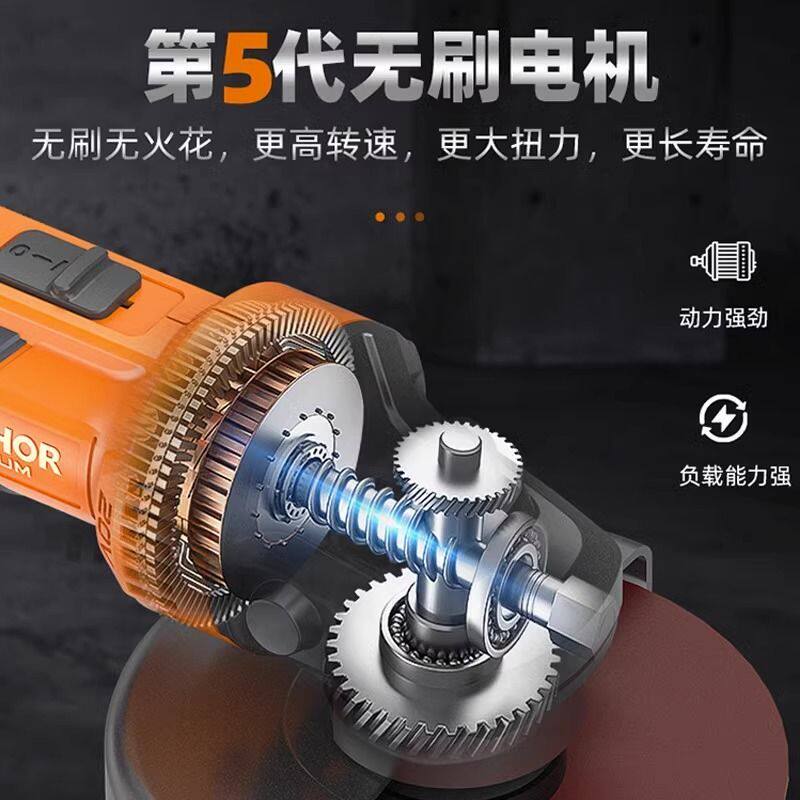 角磨机DCA2直驱无刷锂电大功率切割机打磨机抛光机瓷砖打孔