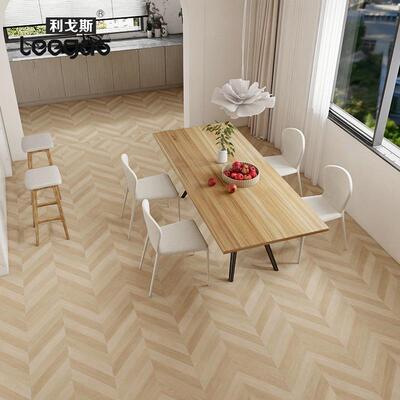 006X1200鱼骨木纹砖日式原木瓷62011客厅地砖人风字拼卧室仿木柔