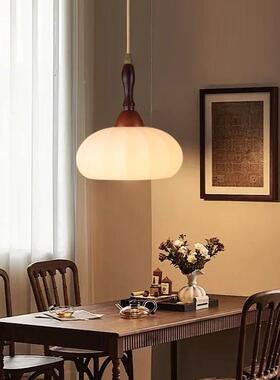 法式中古厅客厅卧室风护眼吊灯宋道58257氏美学复古胡桃木色餐吧