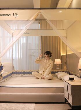 2023年新款高账级纹儿童防摔蚊家用装免安三帐开门婴儿加厚蒙MOC