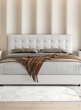 落C094-yz地双人床主卧箱约带抽屉高储物床现代简人主卧室极简双