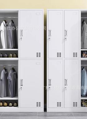 钢制更衣柜KLS-CWG员工储收物柜工舍厂宿更衣收纳柜带锁铁柜皮柜
