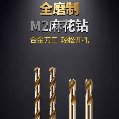 中天钻头直柄高速钢HSS6542麻花钻不锈钢钻头铁皮钻孔