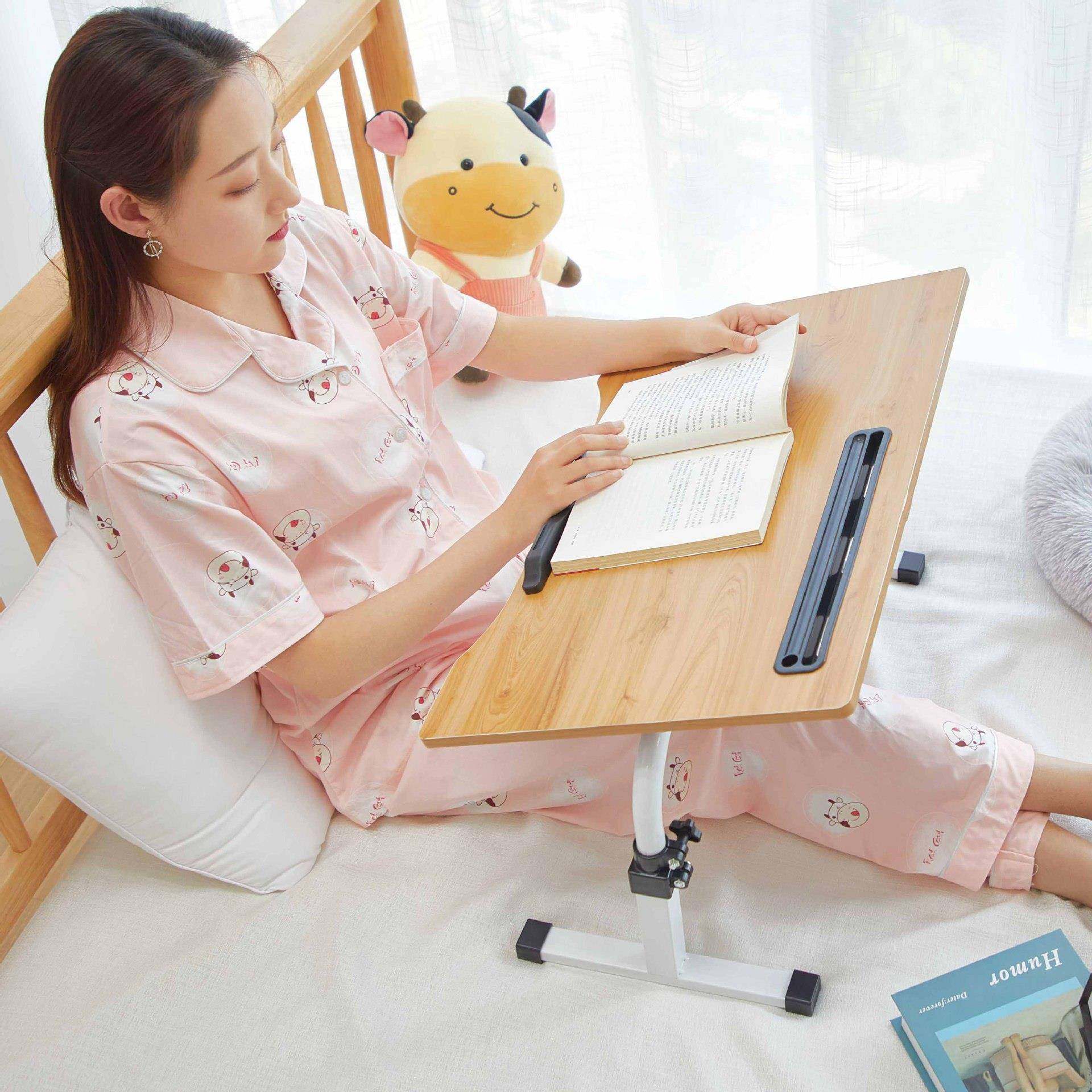 床上书桌阅览桌升降可调节懒人小桌子电脑宿舍桌子折叠加高40学生