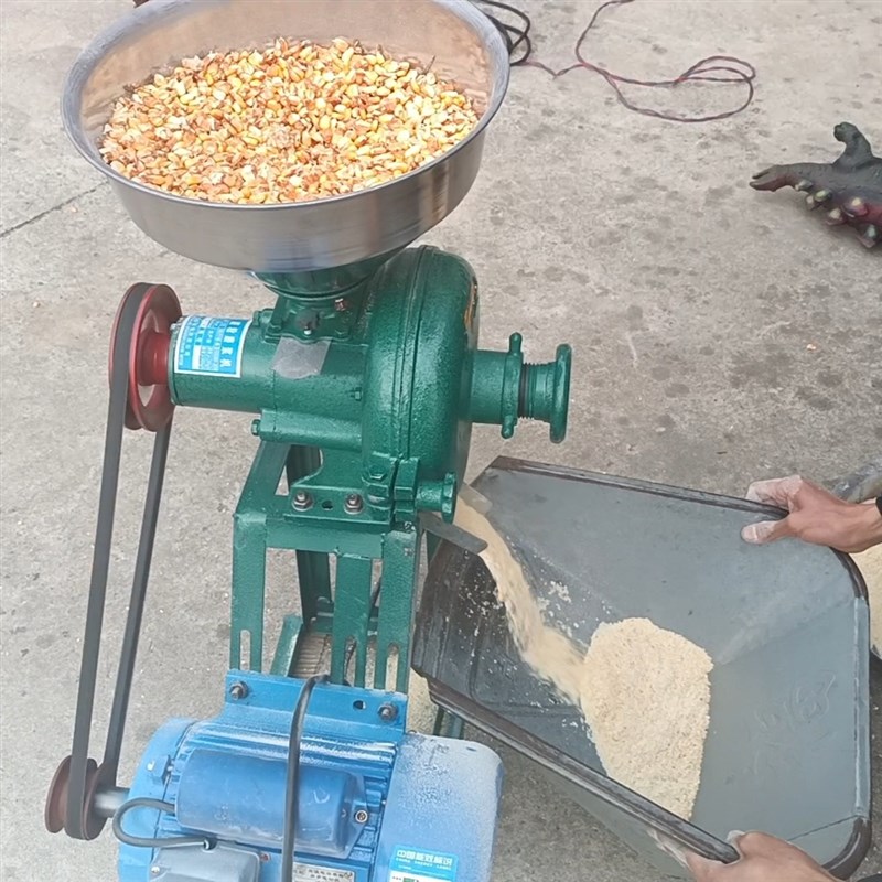 干湿两用磨粉机电动磨浆机粗细可调五谷杂粮粉碎机多功能研磨机器