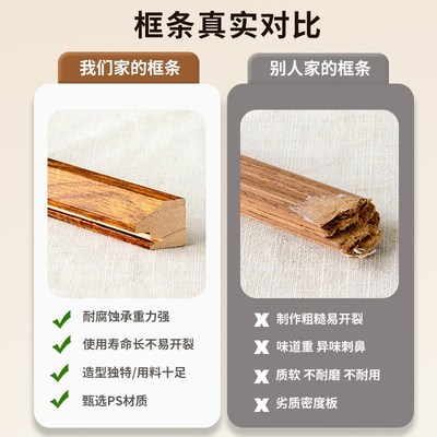 实木相框挂墙框架边条A4组合空框白色简约装裱画框20寸定制40x50